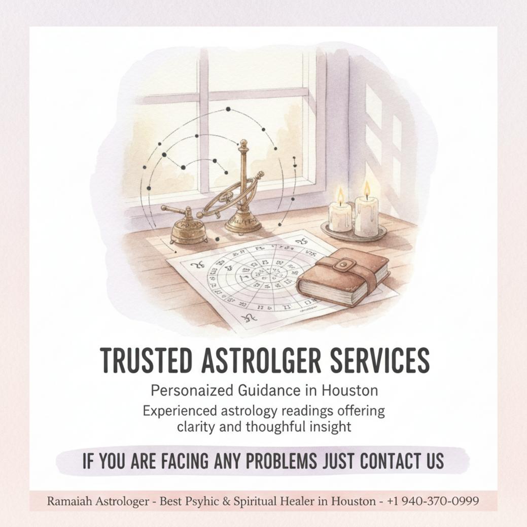 How to Find the Best Astrologer in Houston, TX Vedic astrology tools on desk for best astrologer in Houston TX