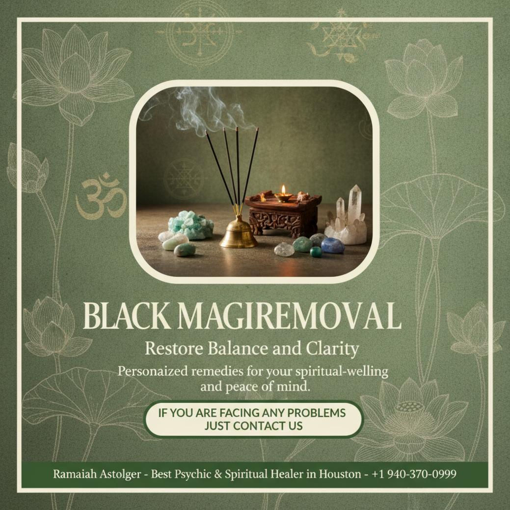 Black magic removal spiritual healing setup in Houston calm room
