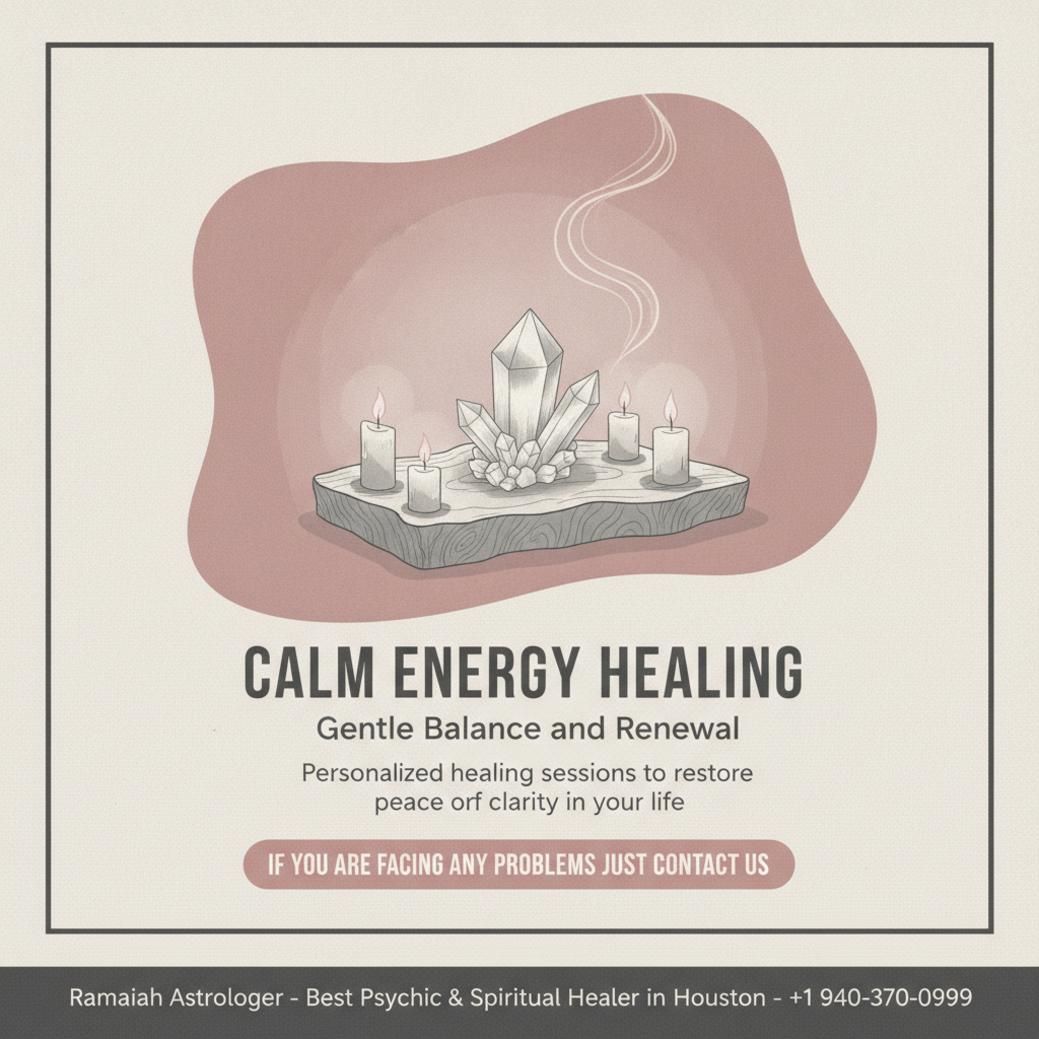 peaceful energy healing setup with candles and crystals in San Antonio environment
