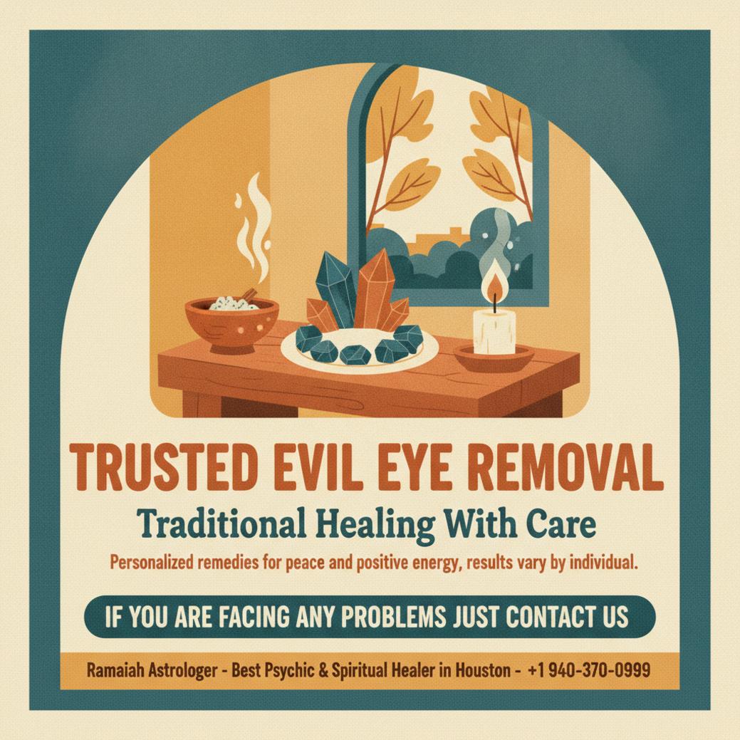 calm spiritual ritual scene for evil eye removal in Humble TX