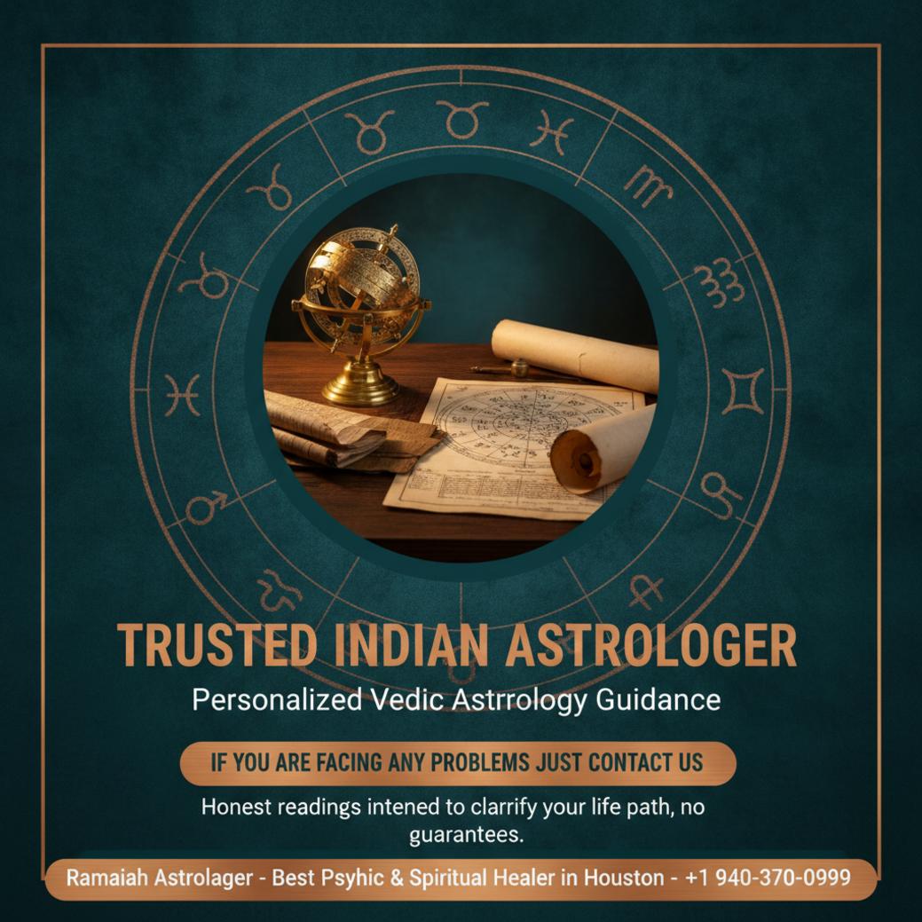 How an Indian Astrologer in Katy, TX Can Guide Your Path Indian astrologer tools and birth chart, Katy TX setting