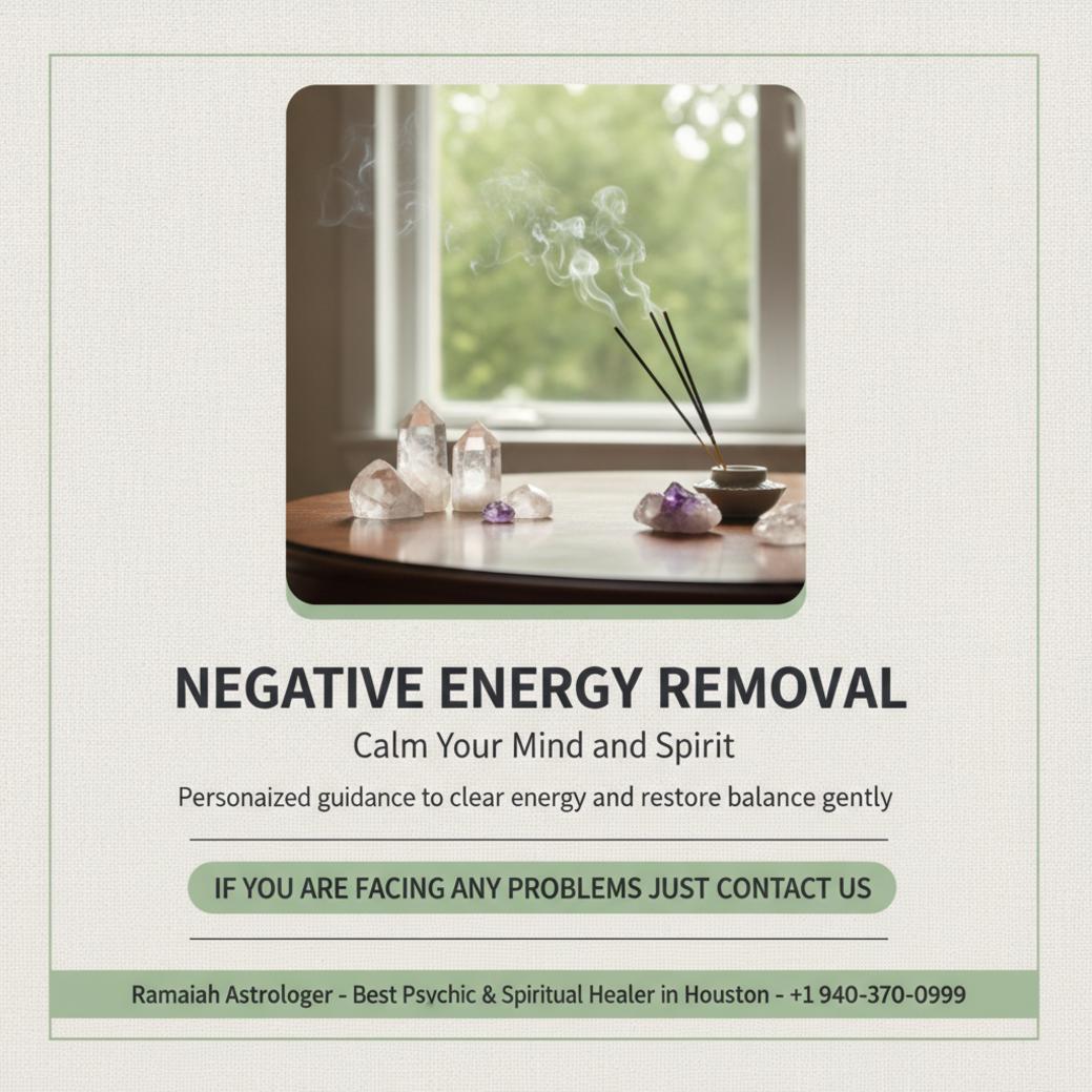 Can Negative Energy Removal in Humble Ease Your Mind? peaceful spiritual healing setup representing negative energy removal in Humble Texas