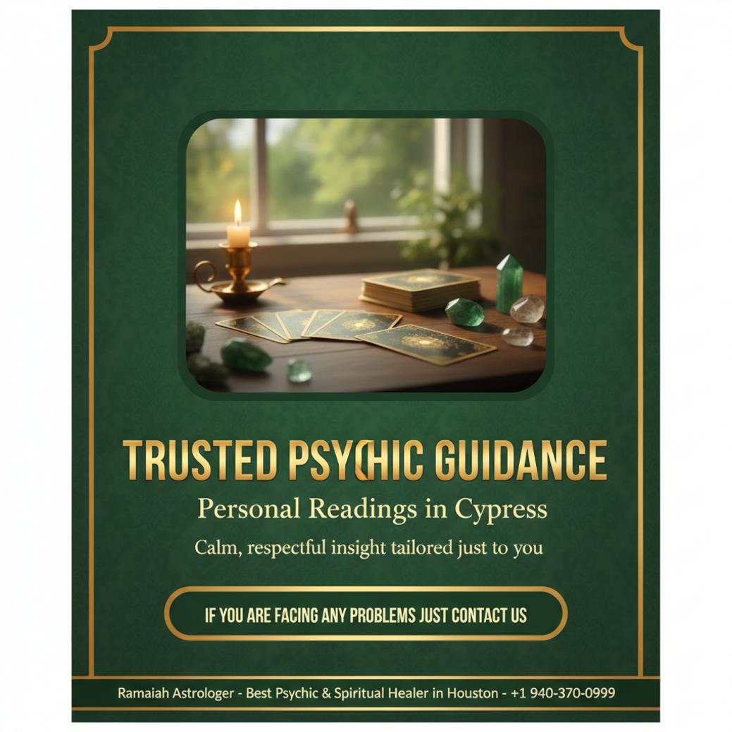 psychic reading spiritual session with tarot cards Cypress TX