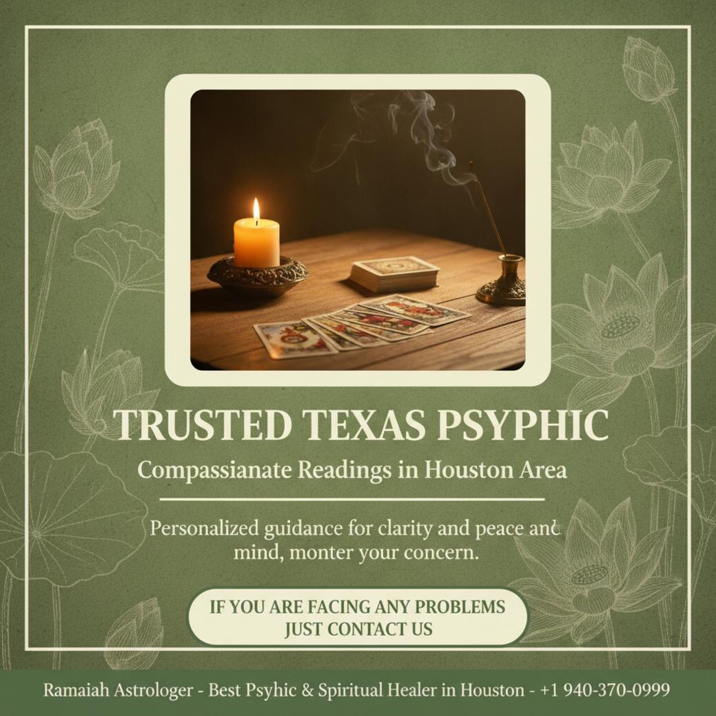 How to Find a Trusted Psychic in Texas Near Houston tarot cards and candle on table representing psychic in texas houston