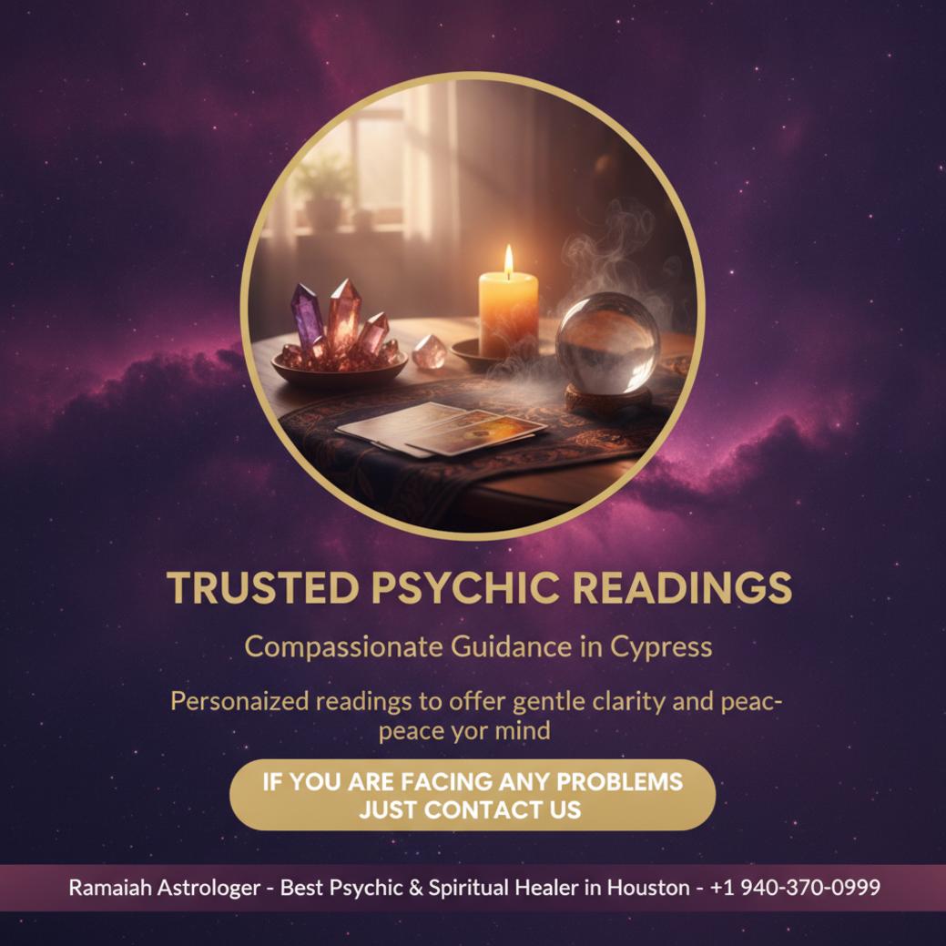 How Psychic Reading Near Me in Cypress, TX Can Help You Find Clarity Calm psychic reading setup with tarot cards in Cypress TX