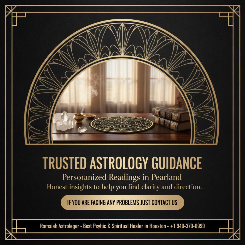 best astrologer consultation setup in Pearland, TX with astrology charts and books