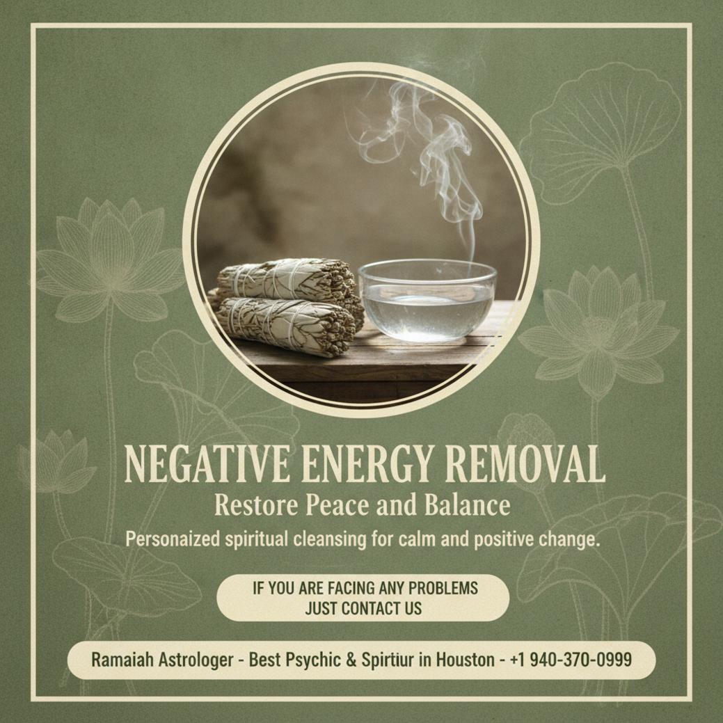 Negative energy removal tools and peaceful setting in Fort Worth spiritual room