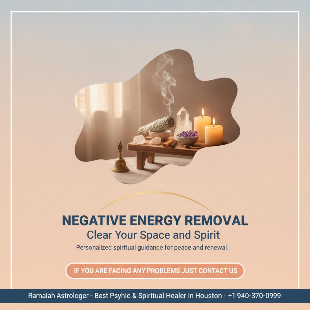 calming spiritual healing setup for negative energy removal in San Antonio