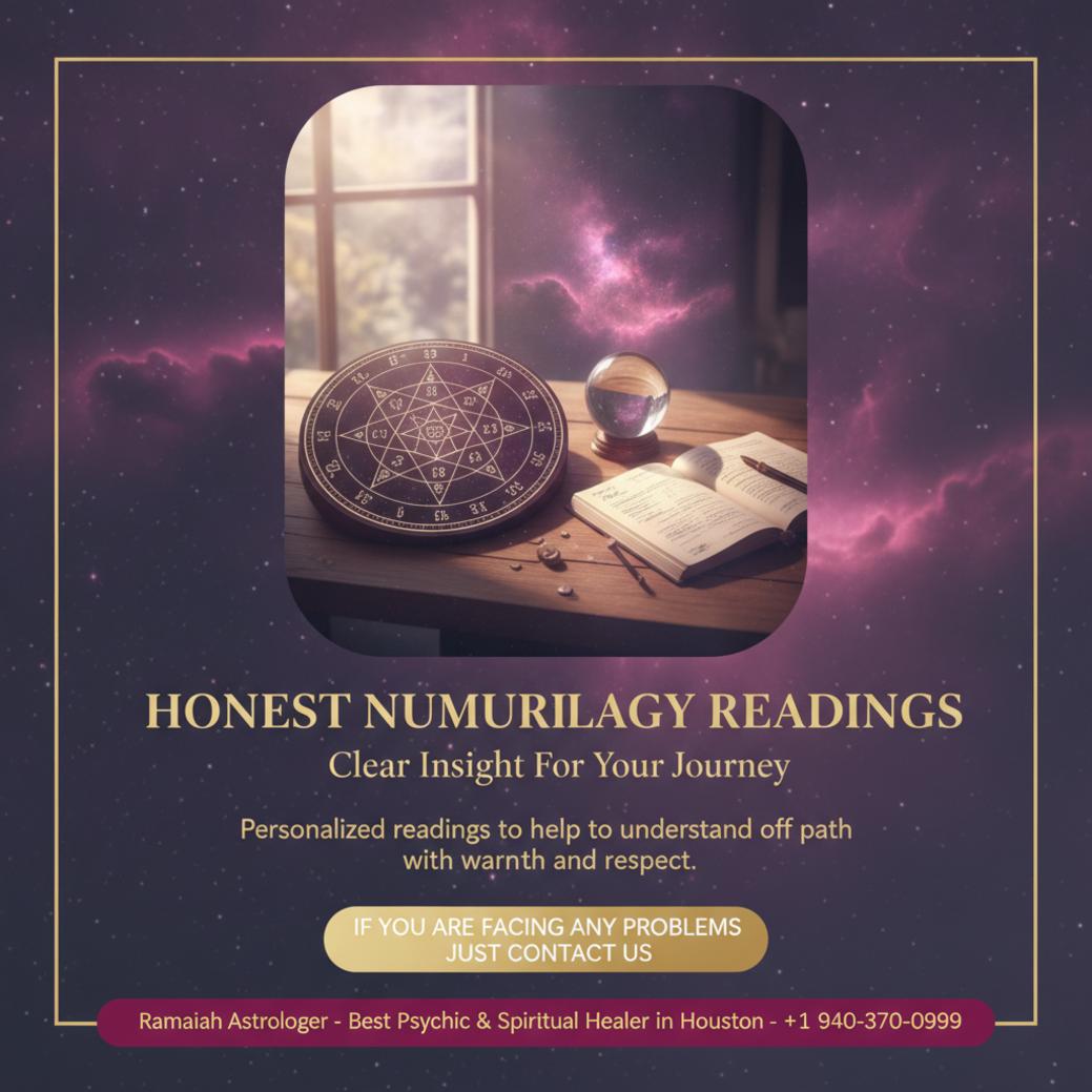 How Numerology Reading in Houston Can Bring Clarity to Your Life Numerology reading materials on wooden table in Houston calm studio