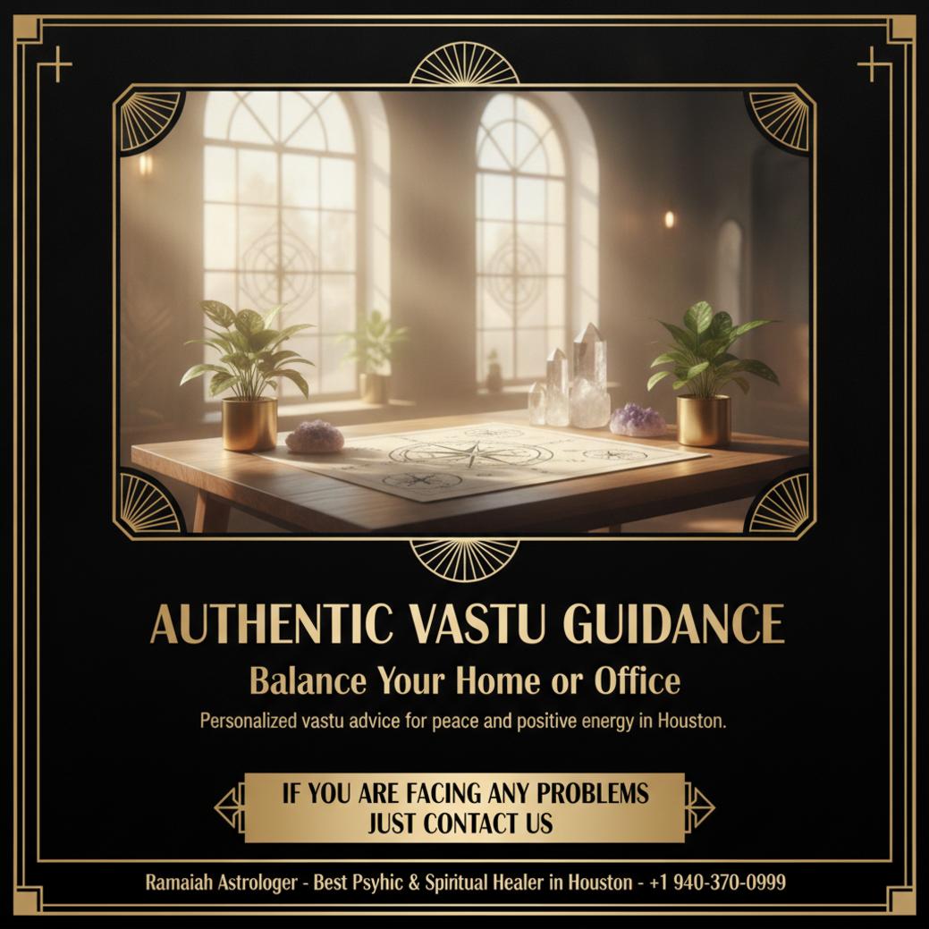 peaceful vastu consultant setup with energy diagrams in Houston, TX