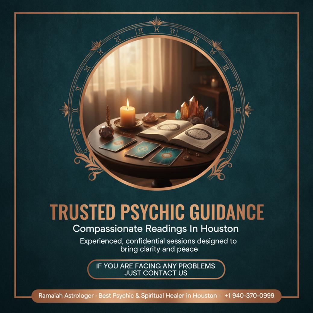 How to Find the Best Psychic in Houston, TX for Honest Guidance Best psychic in Houston private session with tarot cards and soothing light