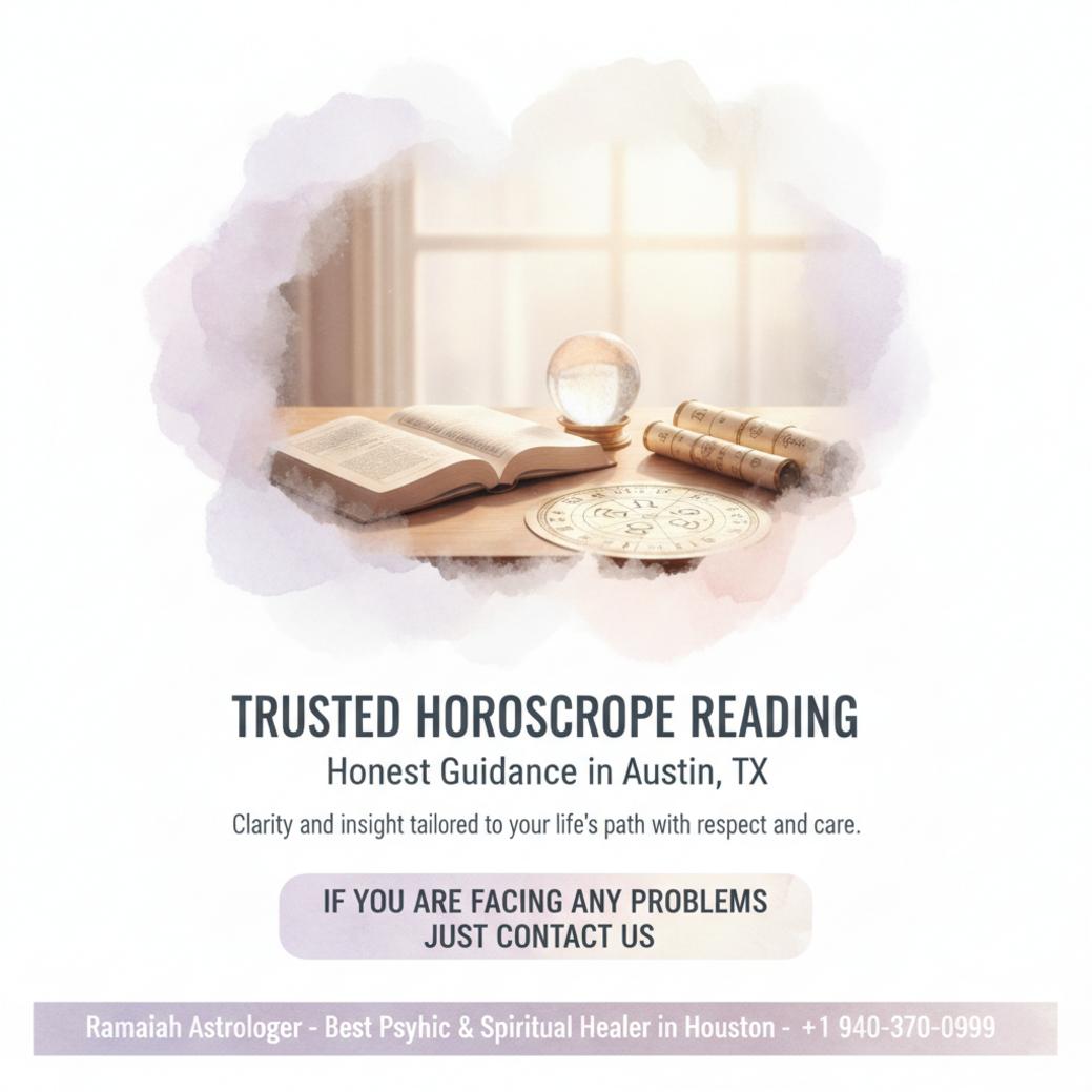 Horoscope reading setup with Vedic charts and astrology tools in Austin