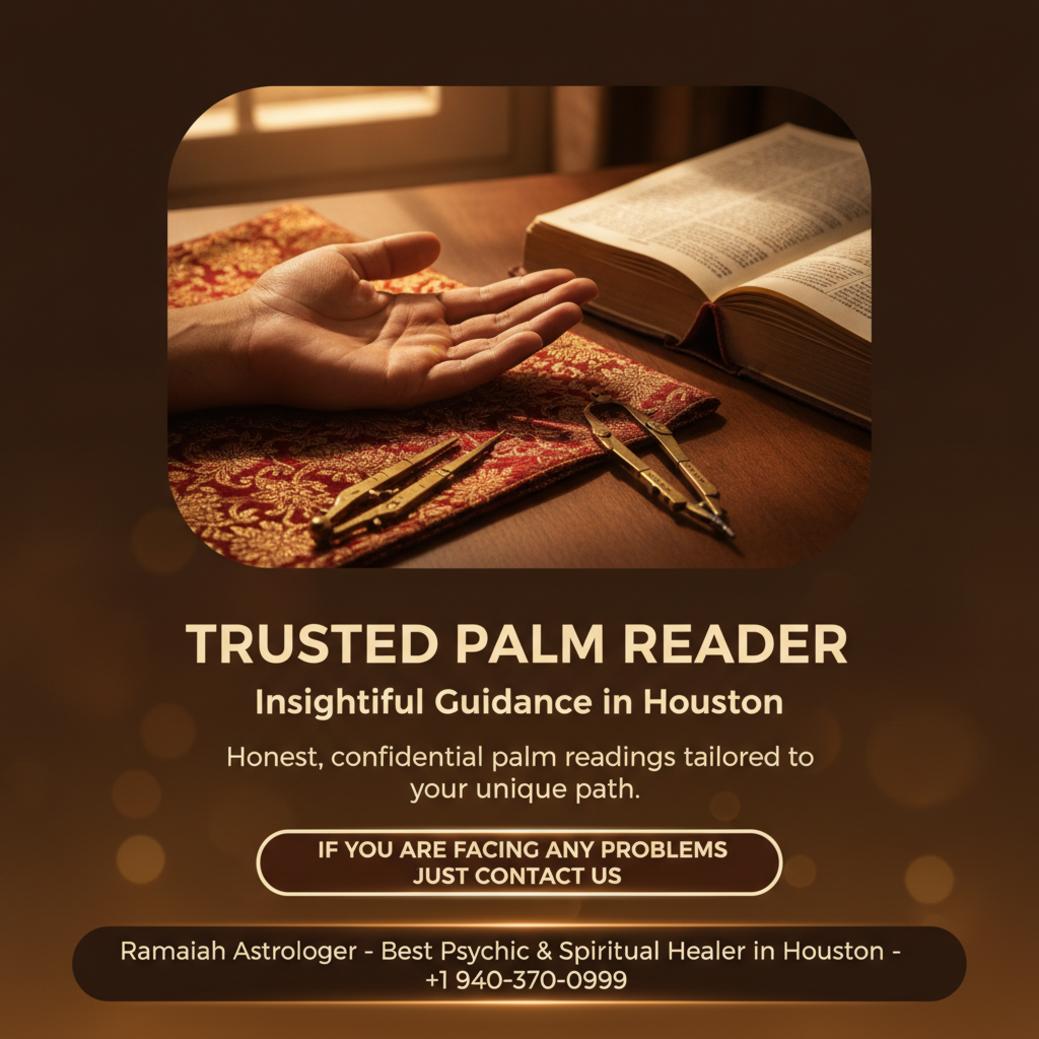 Close-up of a palm on a table for palm reader Houston astrology session